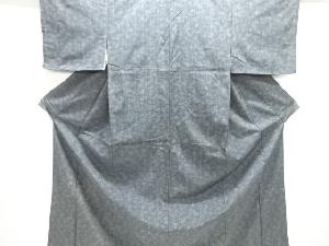 アンティーク　暈し柄手織り紬着物